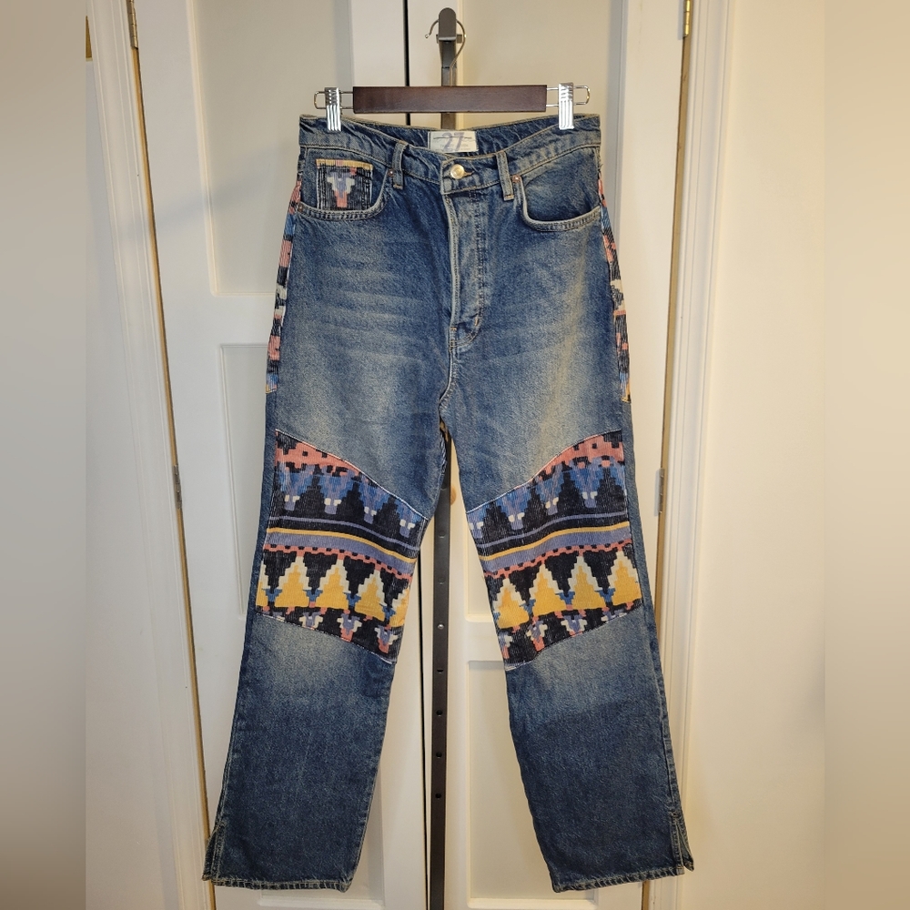 We the Free Aztec Straight Jean